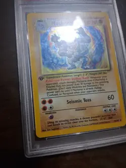 1999 Pokemon Game Machamp Holo 1st Edition #8 Nm-Mt PSA 8 Rare Holo Vintage Card - Image 4