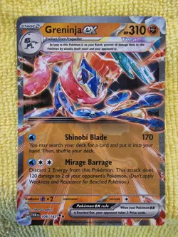 Greninja Ex 106/167 Double Rare- Twilight Masquerade Pokemon Card -NM/M - Image 1