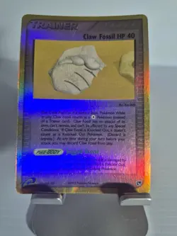 Pokemon Claw Fossil HP 40 Sandstorm 90/100 Reverse Holo Foil LP - Image 1