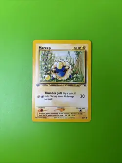 Mareep 58/75 1st Edition Neo Discovery Pokemon Card LP+ - Image 1