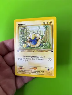 Mareep 58/75 1st Edition Neo Discovery Pokemon Card LP+ - Image 3