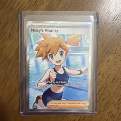 POKEMON TCG Pitch Black MISTY’S VITALITY Full Art Trainer Card 111/084 English - Image 1