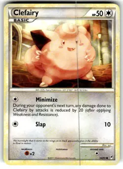 Pokemon Call Of Legends Clefairy 54/95 Common Card LP - Image 1