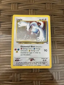 Pokemon TCG Lugia Neo Genesis Holo Rare Card 9/111 - Image 1