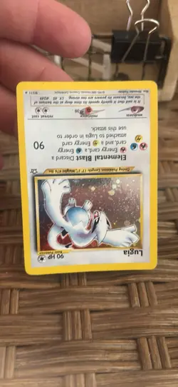 Pokemon TCG Lugia Neo Genesis Holo Rare Card 9/111 - Image 3