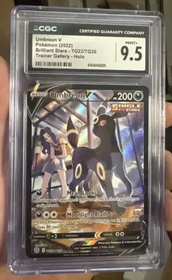 Umbreon V TG22/TG30 Brilliant Stars Trainer Gallery CGC 9.5 Pokemon Card - Image 1