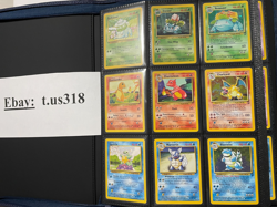 ⭐ Complete Original Pokemon Cards Set #1-151 Vintage WOTC 151 + Blue Binder Zips - Image 1