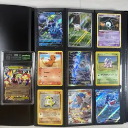 100+ Pokemon Card Lot Modern and Vintage Binder Collection (Binder Included) - Image 1
