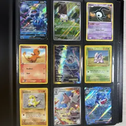 100+ Pokemon Card Lot Modern and Vintage Binder Collection (Binder Included) - Image 2