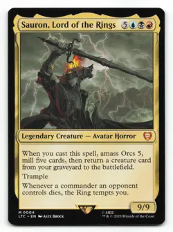 Sauron, Lord of the Rings - Tales of Middle-earth Commander (Mythic Rare, Non-Fo - Image 1