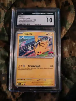 The Pokemon Company Pikachu SV Promo Cards 190 Promo Regular English CGC 10 - Image 1
