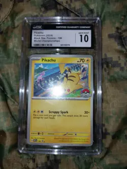 The Pokemon Company Pikachu SV Promo Cards 190 Promo Regular English CGC 10 - Image 3
