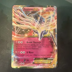 Pokemon TCG Xerneas EX Promo Holo XY XY07 170 HP Fairy Type Basic Card English - Image 1