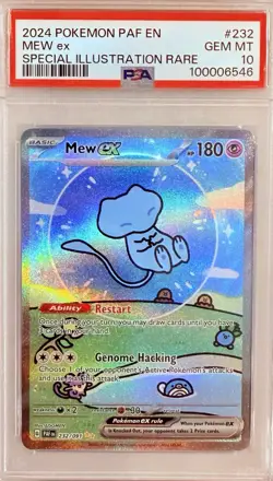 2024 Pokemon PAF en Mew ex Special Illustration Rare 232/091 PSA 10 - Image 1