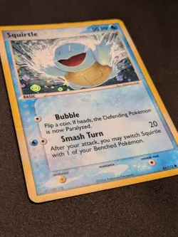 Pokemon TCG Reverse Holo Squirtle #83/112 FireRed & LeafGreen 2004 Ungraded DMG - Image 2
