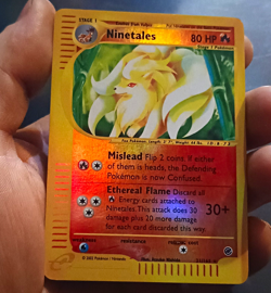 Pokemon TCG Ninetales 021/165 Expedition Base Set Reverse Holo Rare 2002 - Image 1