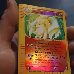 Pokemon TCG Ninetales 021/165 Expedition Base Set Reverse Holo Rare 2002 - Image 2