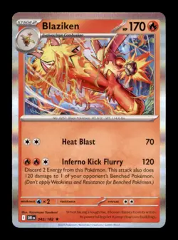 Blaziken 042/182 Rare Destined Rivals Pokemon Holo Near Mint - Image 1