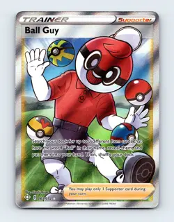 NM Ball Guy 065/072 Shining Fates Ultra Rare Pokemon Card - Image 1