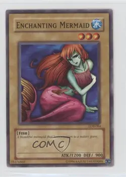 Enchanting Mermaid YuGiOh Legend of Blue Eyes White Dragon #LOB-084 2002 READ - Image 1