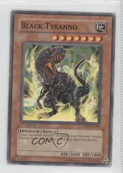 Black Tyranno 1st Ed. YuGiOh Dinosaur's Rage Structure Deck #SD09-EN008 READ - Image 1
