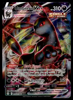 Umbreon VMAX 2021 Sword & Shield - Evolving Skies VMAX/Rare Holo VMAX #95 - Image 1