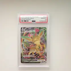 Pokemon Leafeon VMAX 003/069 S6a Eevee Heroes Full Art Holo JP PSA 10 - Image 1
