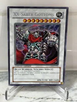YUGIOH CT06-ENS04 XX-SABER GOTTOMS SECRET RARE NEAR MINT NM - Image 1