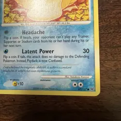 Pokemon Psyduck 87/127 Platinum Common Regular 2009 English Lightly Played - Image 4