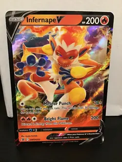 Infernape V SWSH252 Holo Pokemon Black Star Promo - Image 1