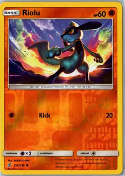 Riolu 116/236 - Unified Minds - Common Reverse Holo - Near Mint - Image 1