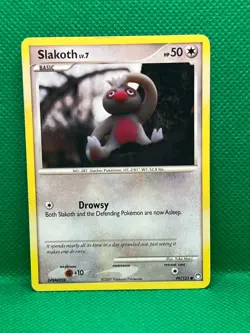 Pokemon Tcg Slakoth 99/123 Mysterious Treasures Non Holo - Image 1