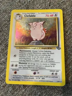 Pokemon TCG Clefable Holo Rare 1/64 - Image 1