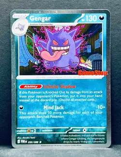 Gengar *Stamped* GameStop Promo Holo 050/088 Pokemon - Image 1