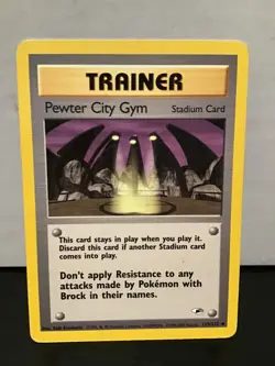 Pewter City Gym 115/132 Pokemon Gym Heroes Unlimited Uncommon - Image 1