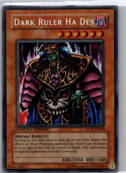 Dark Ruler Ha Des MC1-EN006 Master Collection Volume 1 Yu-Gi-Oh Limited LP - Image 1