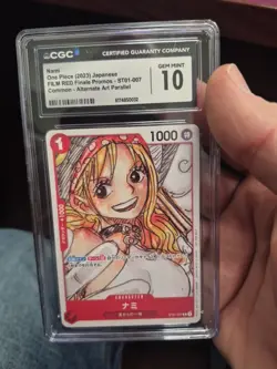 One Piece CGC 10 Nami C Promo 2023 ST01-007 Film Red Japanese - Image 1