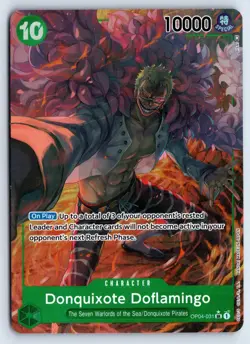 Donquixote Doflamingo OP04-031 One Piece Kingdoms of Intrigue Foil NM - Image 1