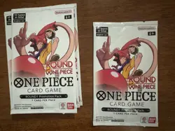 One Piece x Round1 Round One (1) Promo Pack USA English Sealed FAST SHIP IN HAND - Image 1