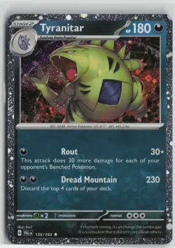Tyranitar - (Cosmo Foil) 135/193 Promo Miscellaneous Cards & Products NM Holo - Image 1