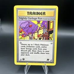 Pokemon Card Team Rocket Nightly Garbage Run 77/82 1st Edition Uncommon - Image 1