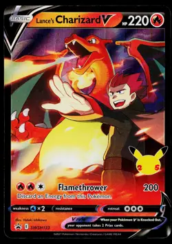 SWSH: Sword & Shield Promo Cards Lance's Charizard V SWSH133 Holo LP - Image 1
