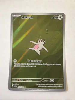 Pokemon TCG Slakoth 212/191 Surging Sparks Illustration Rare Card (NM) - Image 1