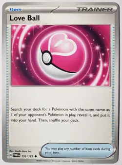 Love Ball 156/167 NM / M - Twilight Masquerade Pokemon Card $2 Combined Shipping - Image 1