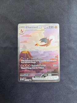 Pokemon Charizard EX Holo TCG Card 199/165 Scarlet & Violet 151 Series SIR - Image 1