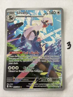 Pokemon TCG Silvally 095/084 Me05: Pitch Black Illustration Rare NM Card - Image 1