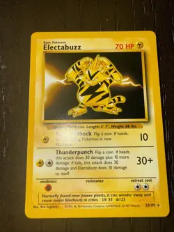 Pokemon Card - Electabuzz Base Set 20/102 Rare - Image 1