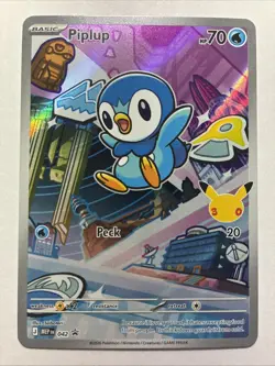 Piplup - 42 - Promo - Pokemon Card - Near Mint - 14R - Image 1