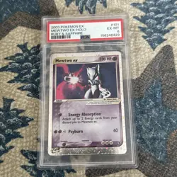 PSA 6 - Pokemon Card - Ruby & Sapphire 101/109 - MEWTWO EX (holo-foil) - EX-MT - Image 1