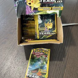 96 Packs Pokemon TEAM UP Booster Box 3-Card Dollar Tree Packs - Image 4
